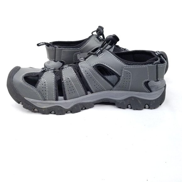 Eddie Bauer Sandals Mens 10m Leather Gray Cinch main image 6